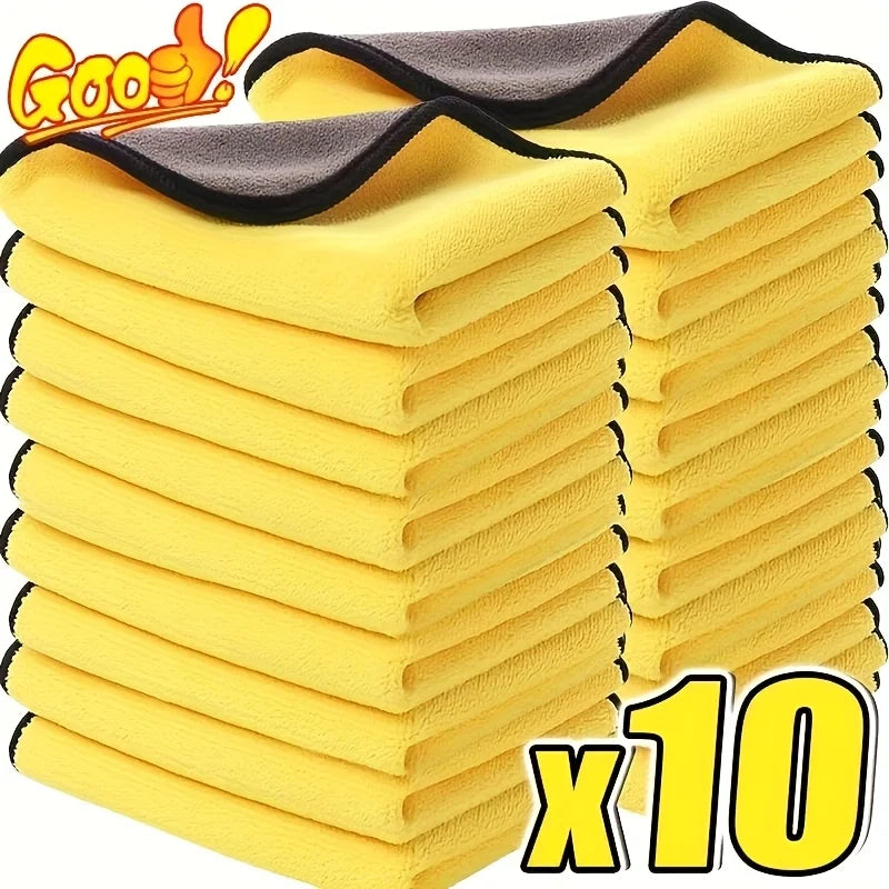 Car Wash Microfiber Towel - Multi-Pack Cleaning & Drying Cloth, 30x30cm