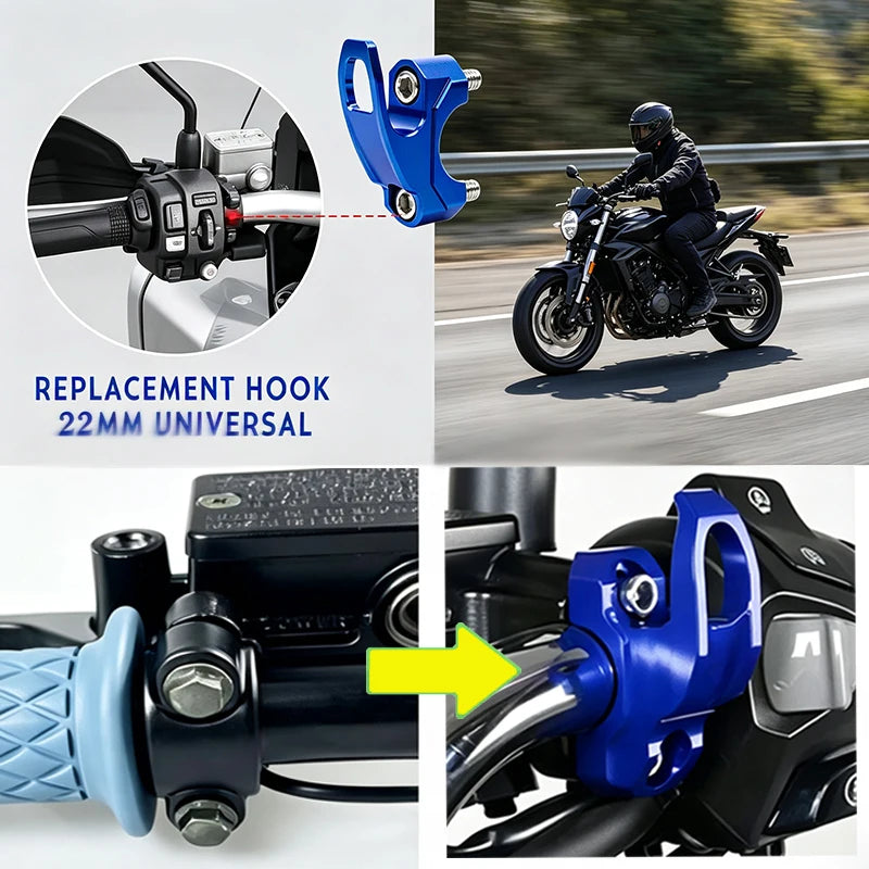 Motorcycle Handlebar Helmet Hanger - Duffel Bag Hook for CFMOTO 800MT