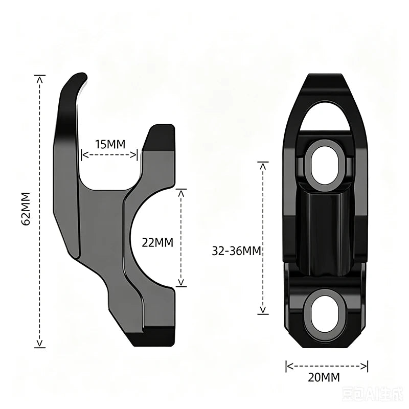 Motorcycle Handlebar Helmet Hanger - Duffel Bag Hook for CFMOTO 800MT
