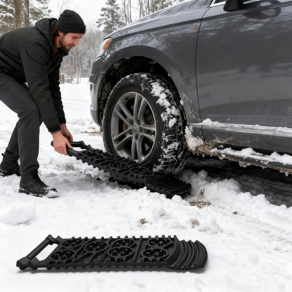 Tire Traction Mats for Snow, Mud & Ice - Set of 2