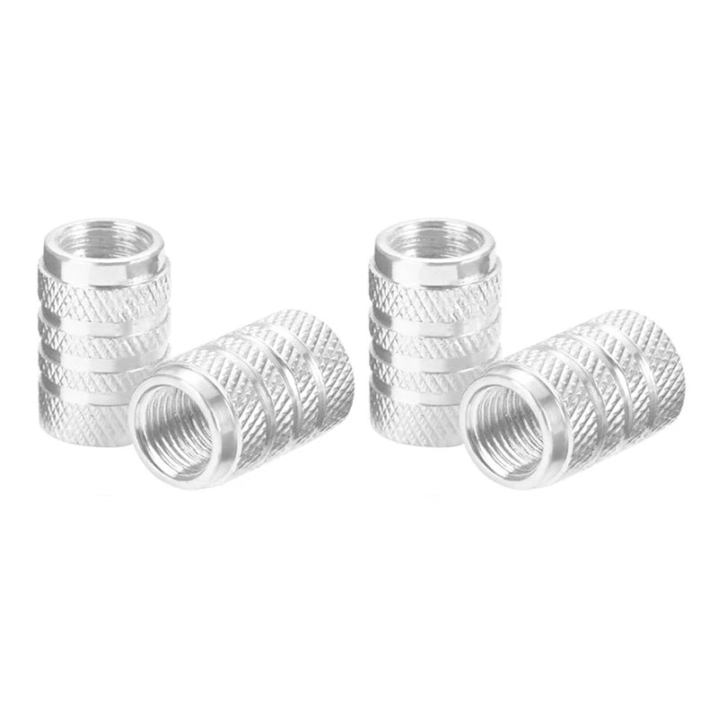 4Pcs Aluminum Tire Valve Stem Caps – Dust Cover Wheel Accessories