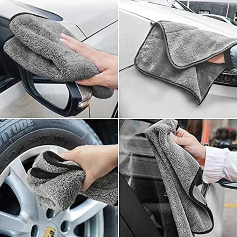 Microfiber Twist Car Wash Towel - Cleaning & Drying Cloth, 30x60cm