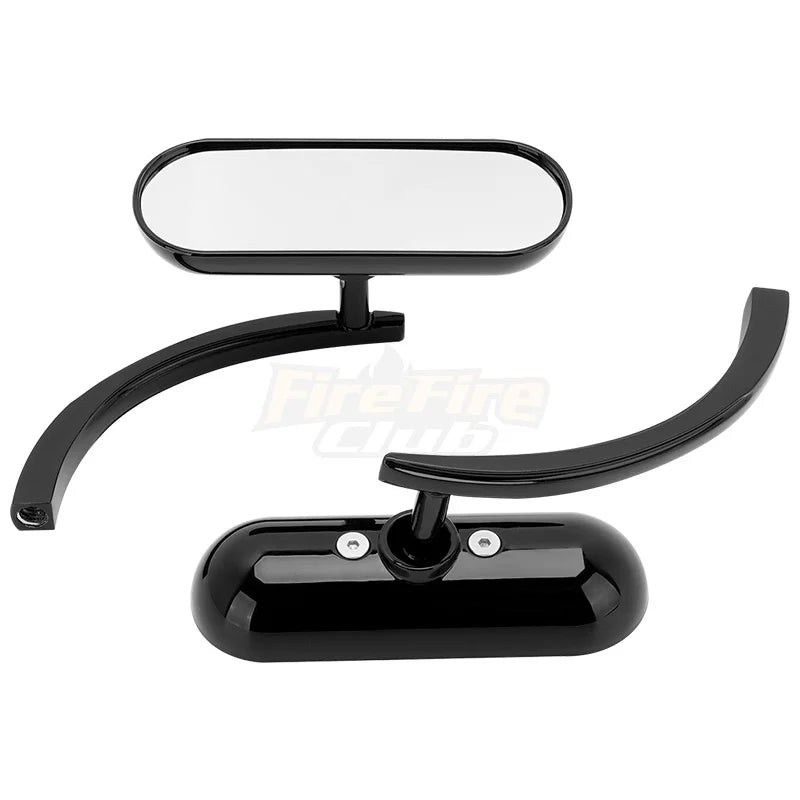 Motorcycle Side Mirrors - Universal Mirror Set for Harley Touring, Dyna, Softail & Sportster