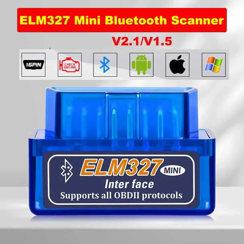 Mini ELM327 Bluetooth OBD2 Scanner - Car Diagnostic Code Reader