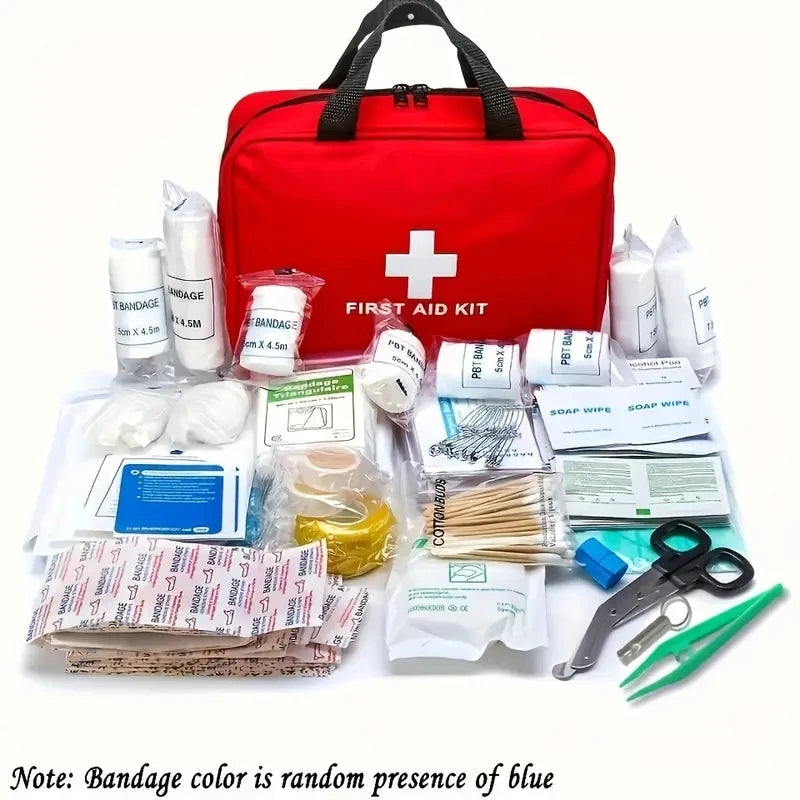 Car Portable First Aid Kit - Emergency Health & Safety Bag