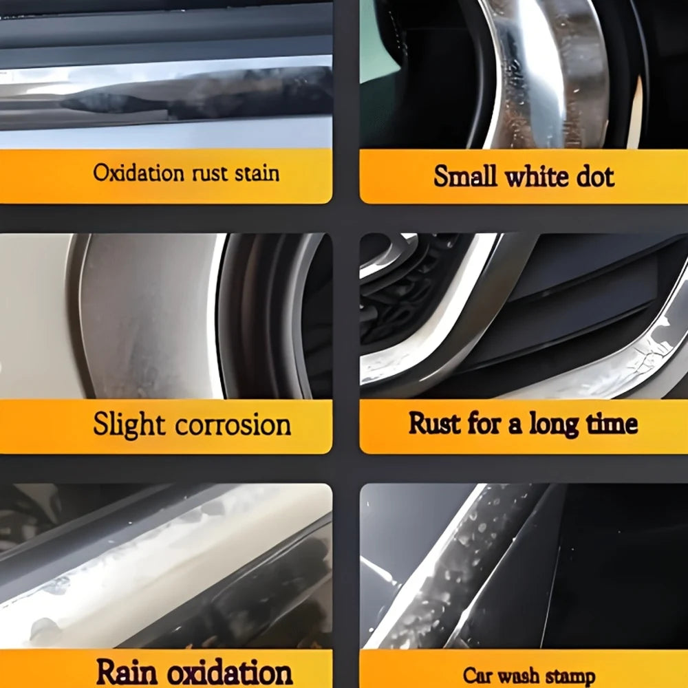 Chrome Plating Refurbishment Paste - Rust & Oxidation Remover Polish Kit