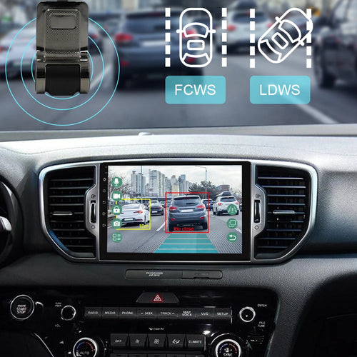 ADAS USB Dash Cam - Front & Rear Dual Camera Car DVR with Night Vision for Android Navigation