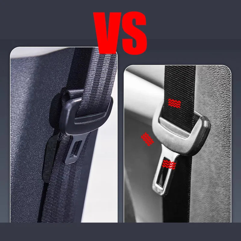 2Pcs Magnetic Car Seat Belt Clip Holder – PU Leather Seatbelt Stopper