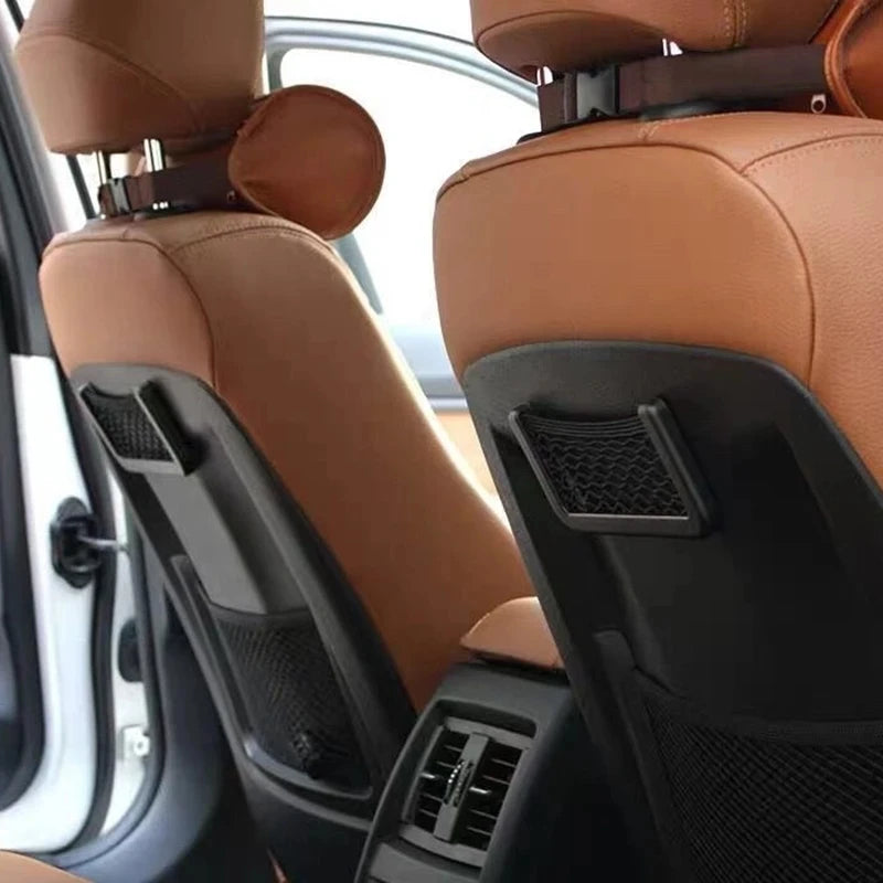 Car Seat Side Mesh Storage Pocket – Elastic Net Organizer