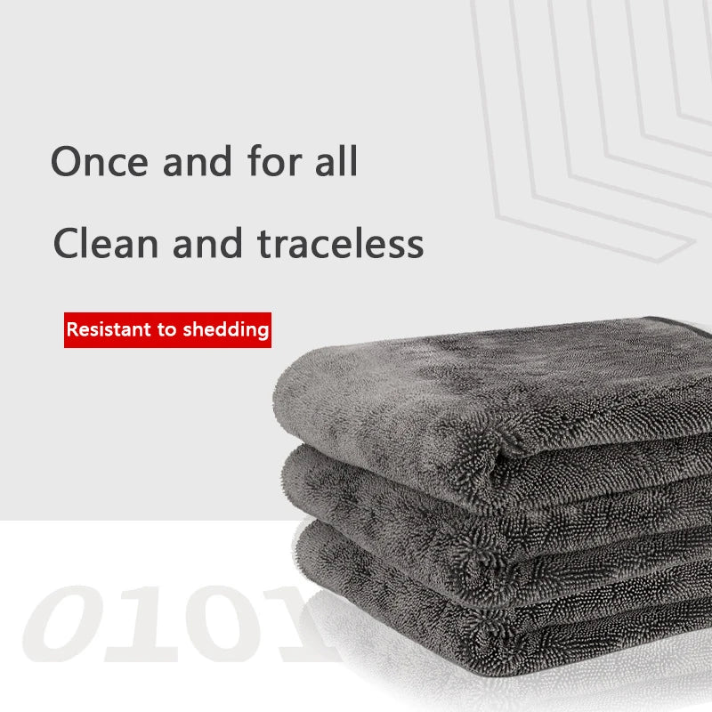 Microfiber Car Drying Towel - Super Absorbent Cleaning & Polishing Cloth