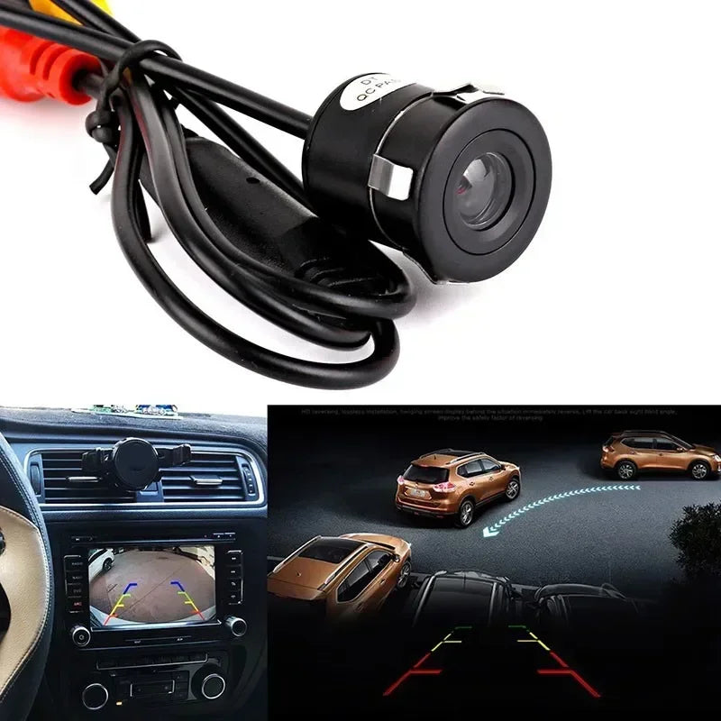 HD Night Vision Waterproof Rear View Backup Camera with Reversing Guidelines