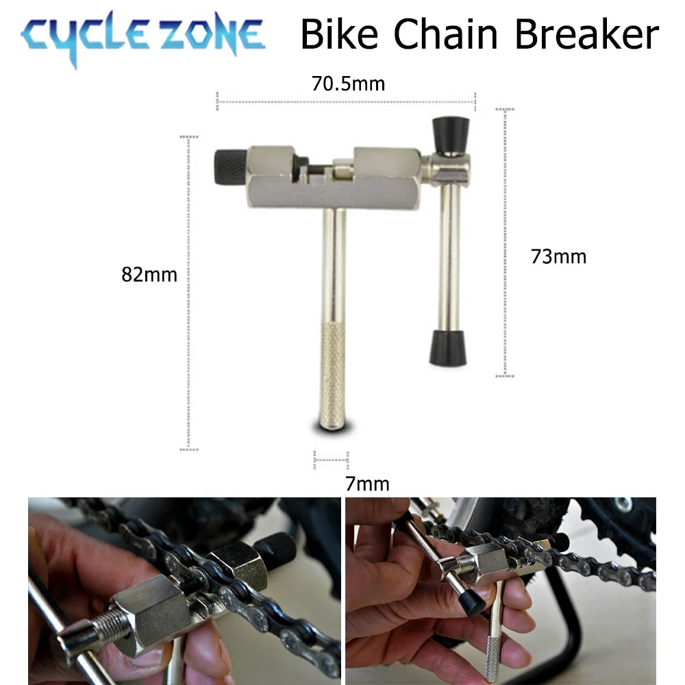 Bicycle Repair Tool Kit - Flywheel Remover, Chain Breaker, Crank Puller & Spoke Wrench for MTB & Road Bike Maintenance