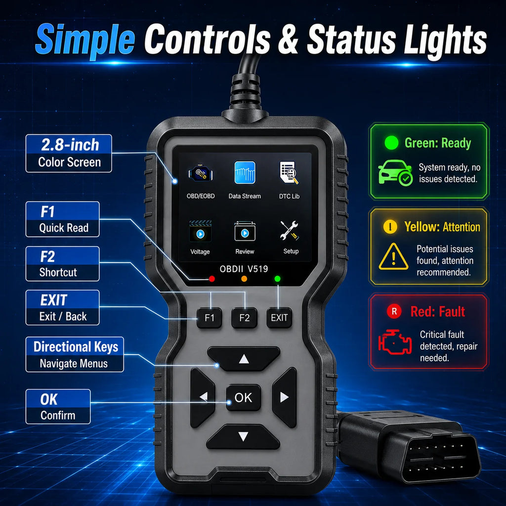 2026 Elite OBD2 Scanner - Professional Heavy-Duty Car Diagnostic Tool