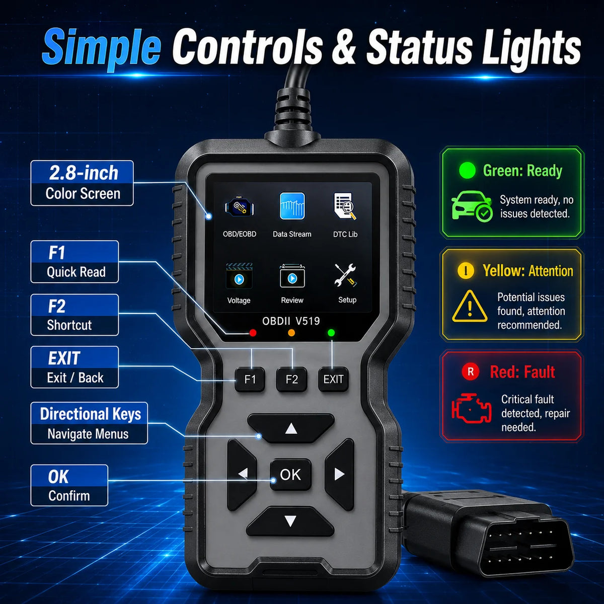 2026 Elite OBD2 Scanner - Professional Heavy-Duty Car Diagnostic Tool